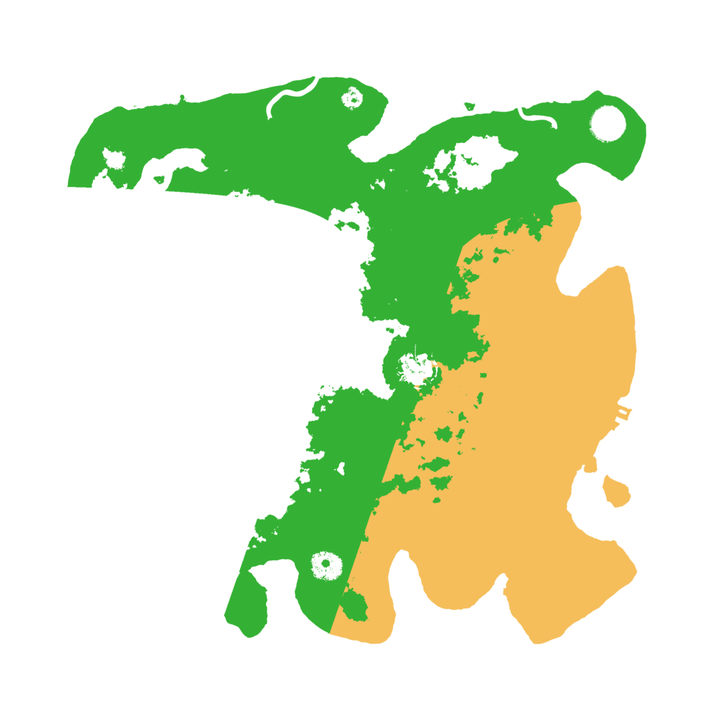 Biome Rust Map: Procedural Map, Size: 3500, Seed: 7710097