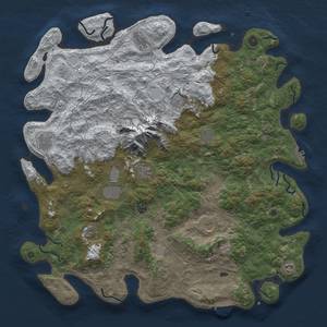 Thumbnail Rust Map: Procedural Map, Size: 5000, Seed: 52, 20 Monuments