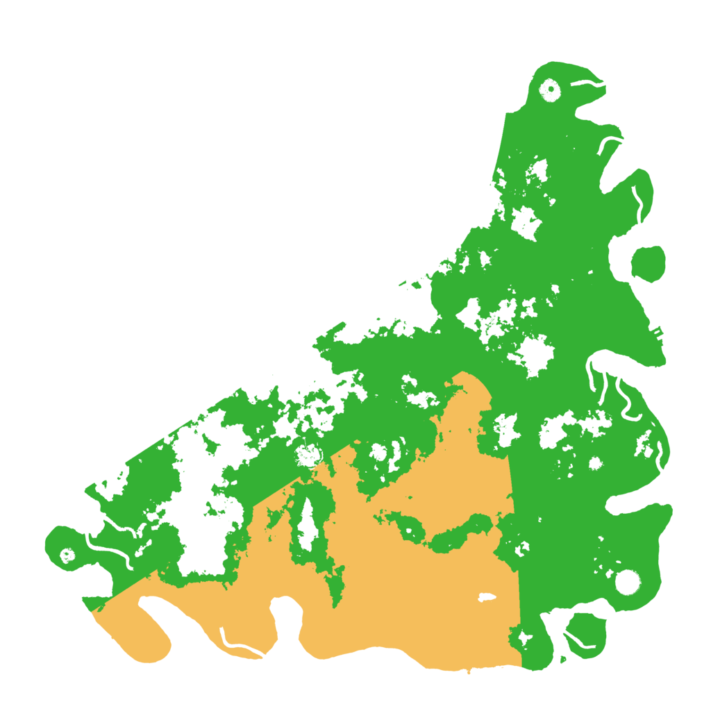 Biome Rust Map: Procedural Map, Size: 5000, Seed: 52