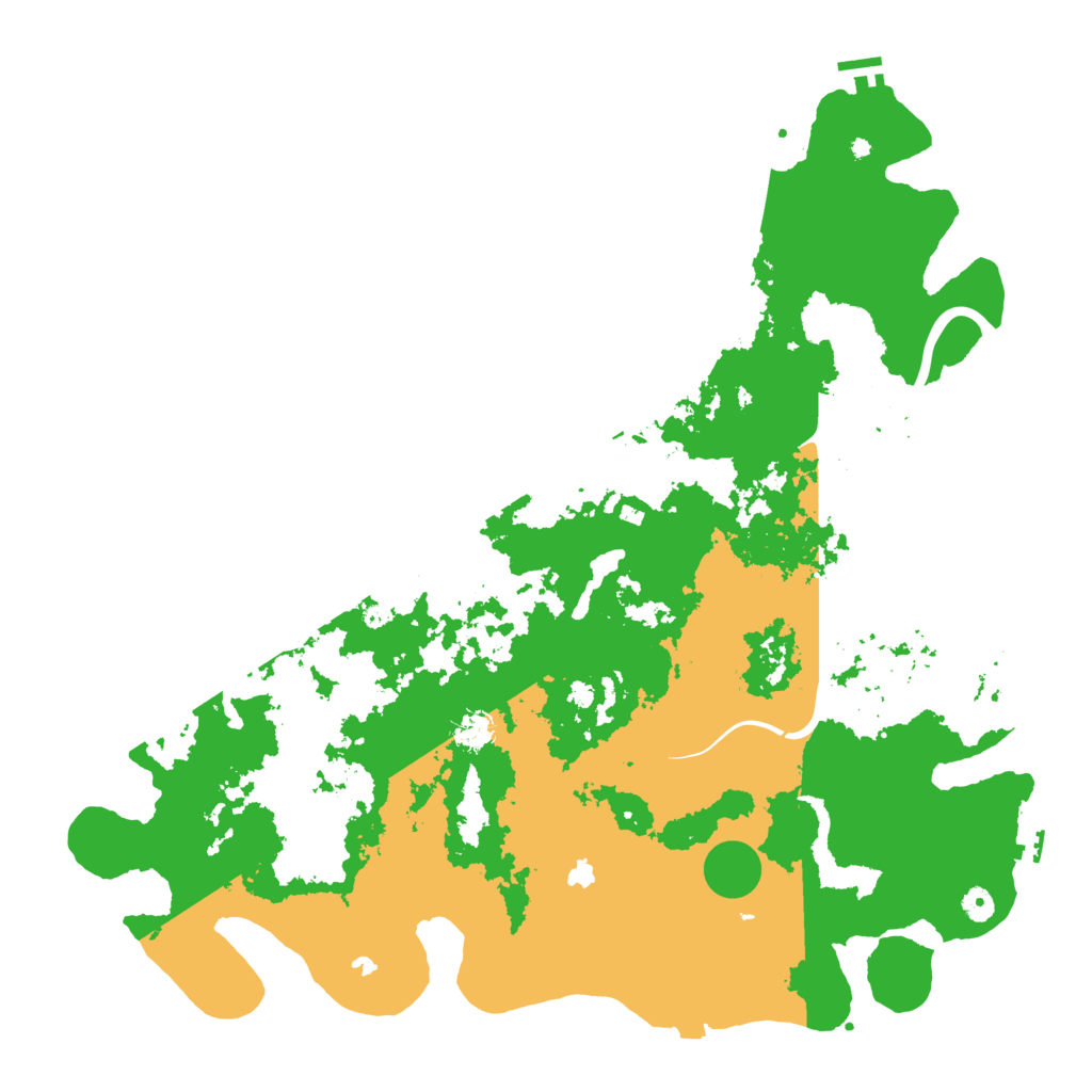 Biome Rust Map: Procedural Map, Size: 5000, Seed: 52