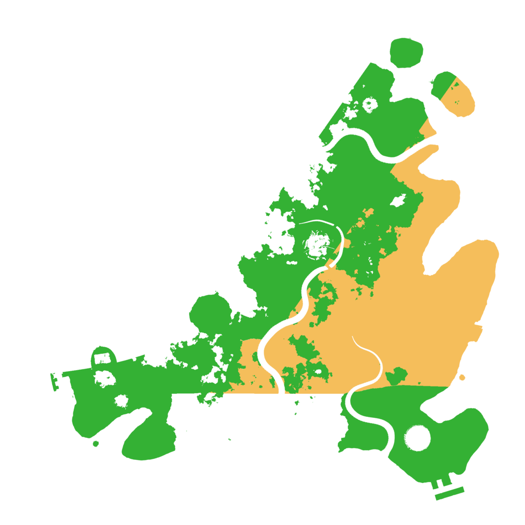 Biome Rust Map: Procedural Map, Size: 3600, Seed: 948849682