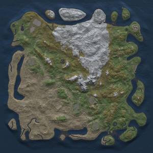 Thumbnail Rust Map: Procedural Map, Size: 5000, Seed: 1149943899, 19 Monuments