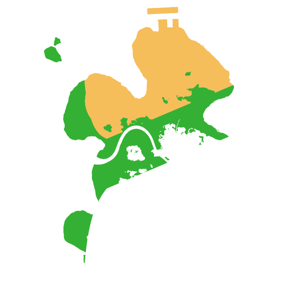 Biome Rust Map: Procedural Map, Size: 2000, Seed: 1326039422