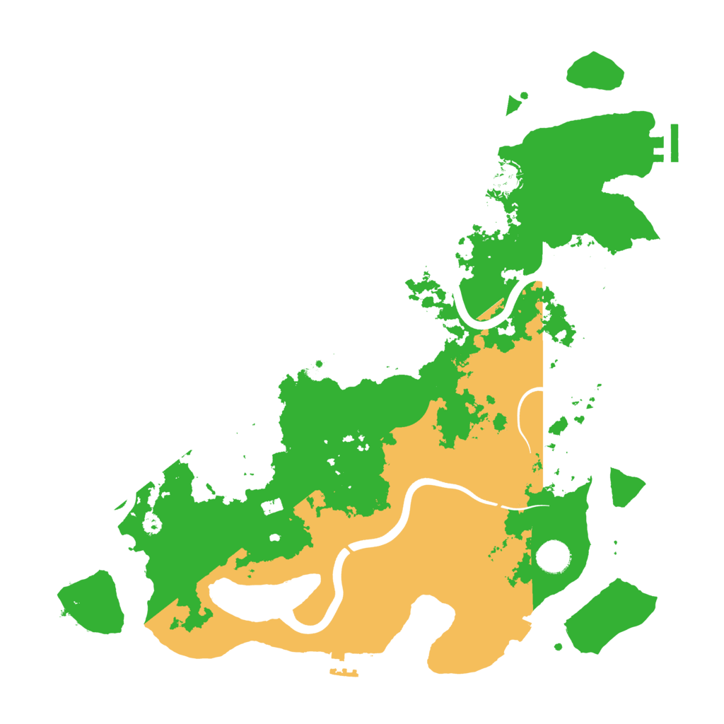Biome Rust Map: Procedural Map, Size: 3850, Seed: 661874144