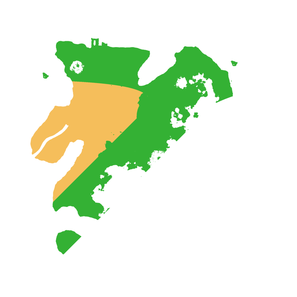 Biome Rust Map: Procedural Map, Size: 2400, Seed: 427244978