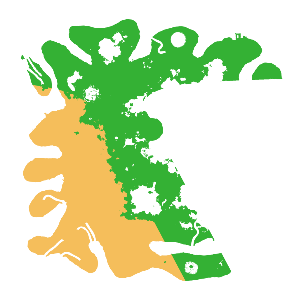 Biome Rust Map: Procedural Map, Size: 3500, Seed: 144499340