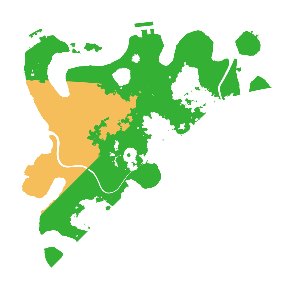 Biome Rust Map: Procedural Map, Size: 3200, Seed: 427244978