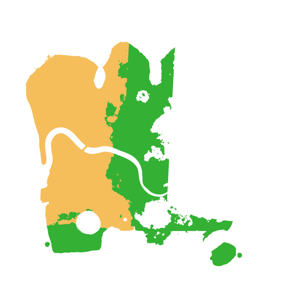 Biome Rust Map: Procedural Map, Size: 2500, Seed: 5614641