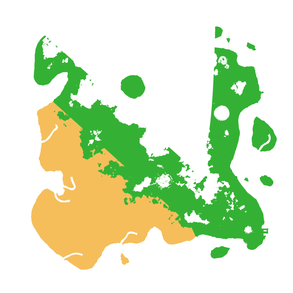 Biome Rust Map: Procedural Map, Size: 3500, Seed: 398565308
