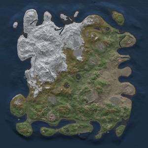 Thumbnail Rust Map: Procedural Map, Size: 4000, Seed: 1305, 18 Monuments