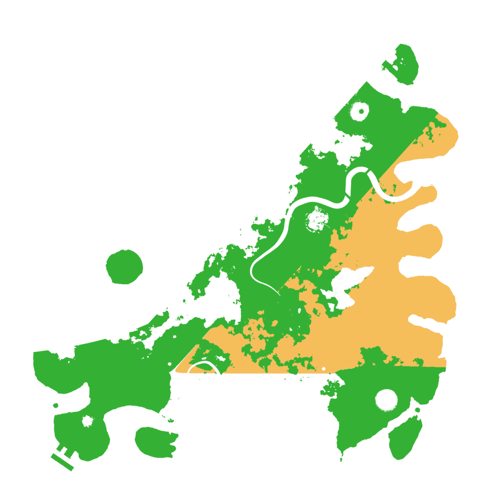 Biome Rust Map: Procedural Map, Size: 4000, Seed: 1305