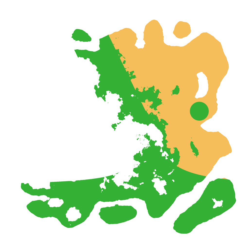 Biome Rust Map: Barren, Size: 3500, Seed: 813880197