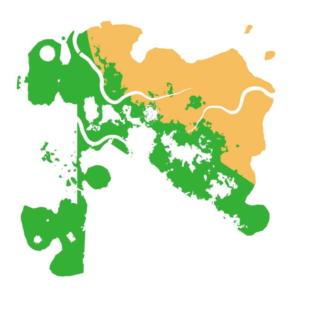 Biome Rust Map: Procedural Map, Size: 3500, Seed: 74463681