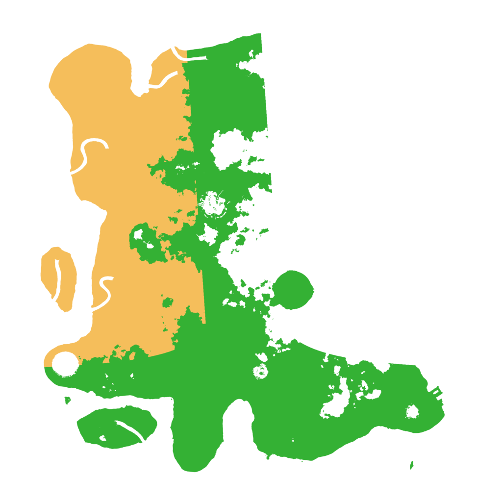 Biome Rust Map: Procedural Map, Size: 3500, Seed: 89642
