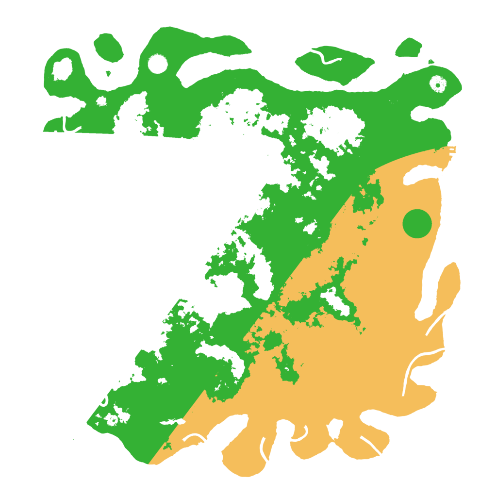 Biome Rust Map: Procedural Map, Size: 4500, Seed: 654321