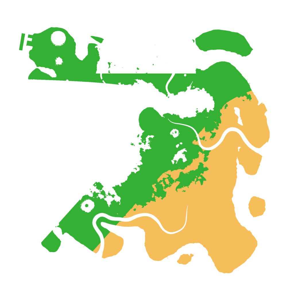 Biome Rust Map: Procedural Map, Size: 3500, Seed: 835237740