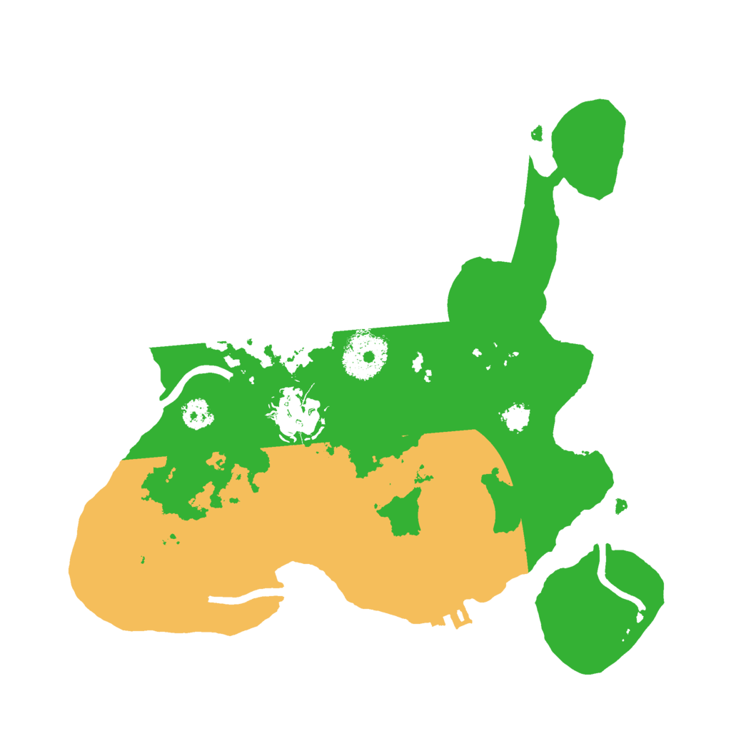 Biome Rust Map: Procedural Map, Size: 2500, Seed: 1163550683
