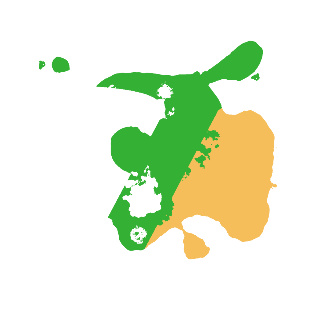 Biome Rust Map: Procedural Map, Size: 2000, Seed: 122225