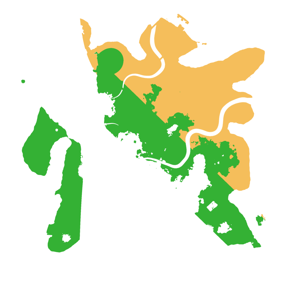 Biome Rust Map: Procedural Map, Size: 3200, Seed: 521