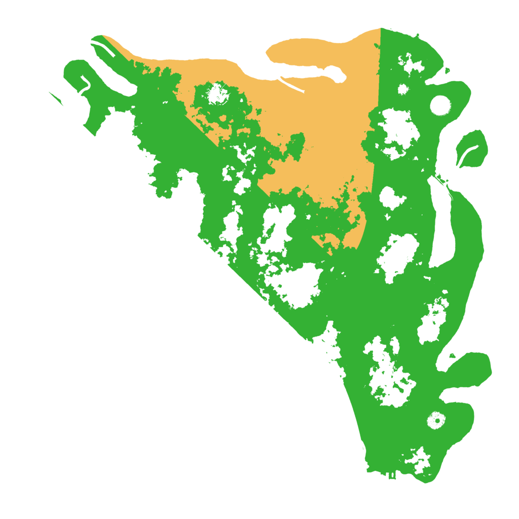 Biome Rust Map: Procedural Map, Size: 4500, Seed: 17543