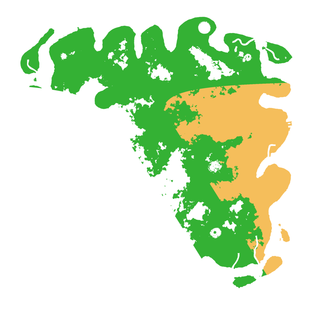 Biome Rust Map: Procedural Map, Size: 4500, Seed: 7758