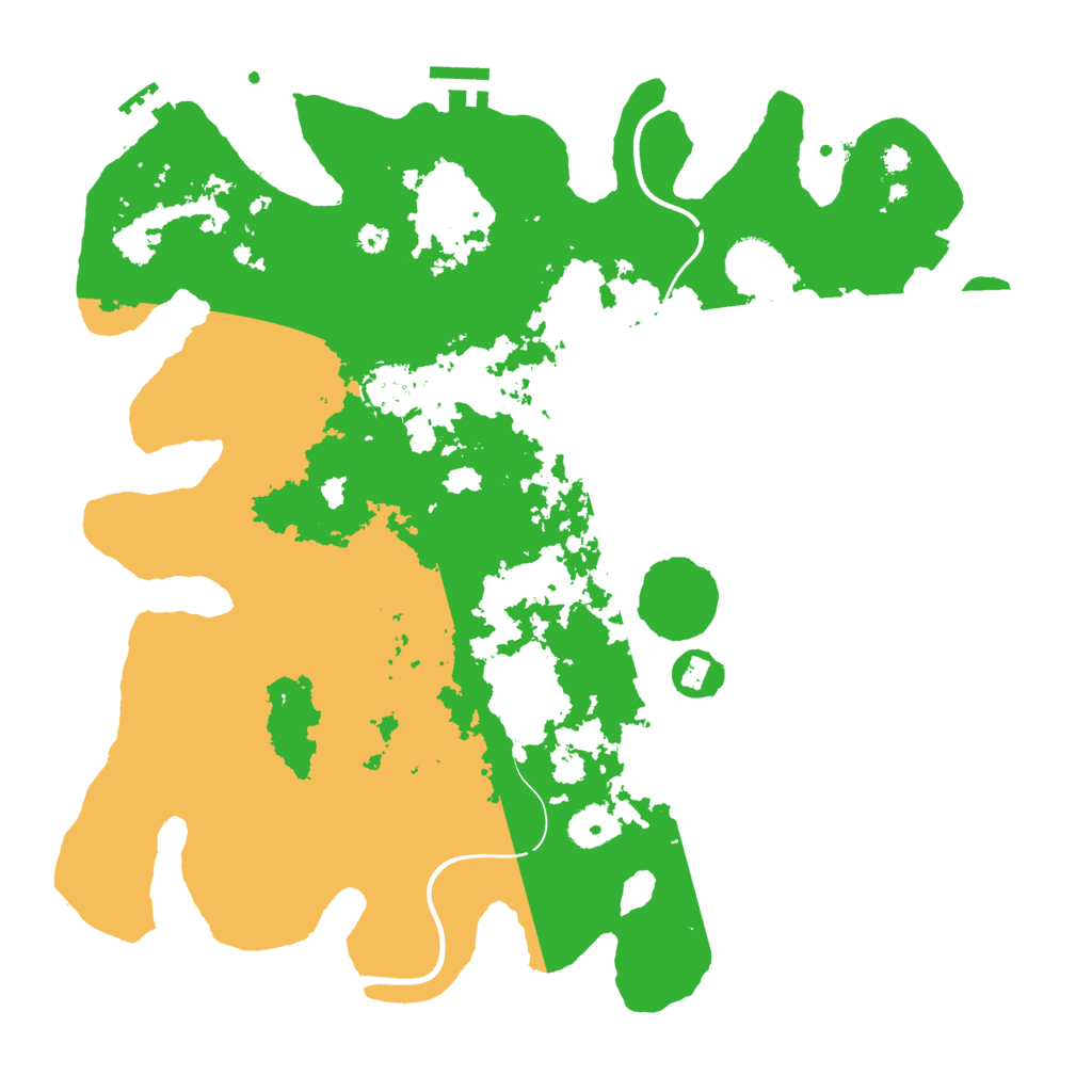 Biome Rust Map: Procedural Map, Size: 3700, Seed: 500112976