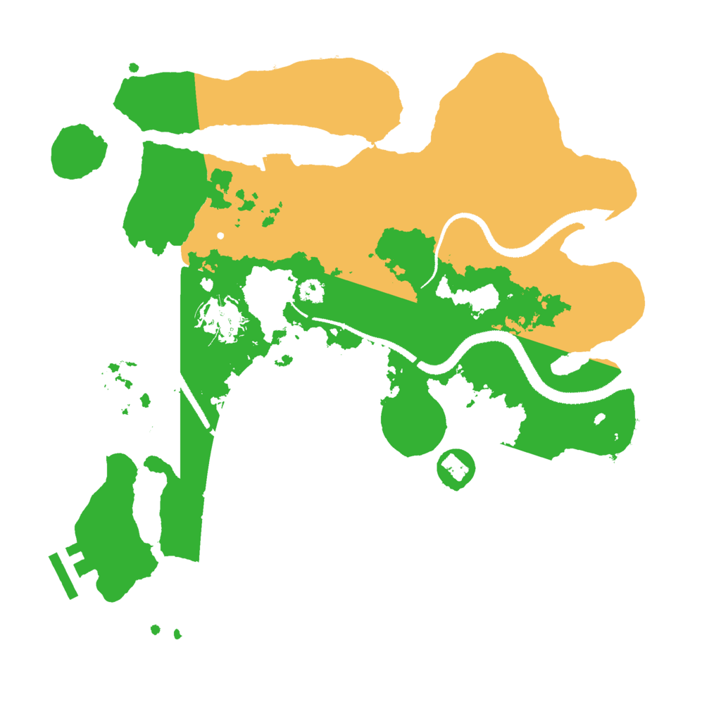 Biome Rust Map: Procedural Map, Size: 3000, Seed: 45423