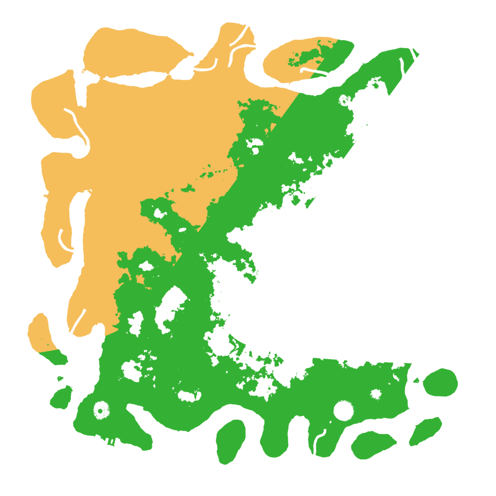 Biome Rust Map: Procedural Map, Size: 4350, Seed: 128