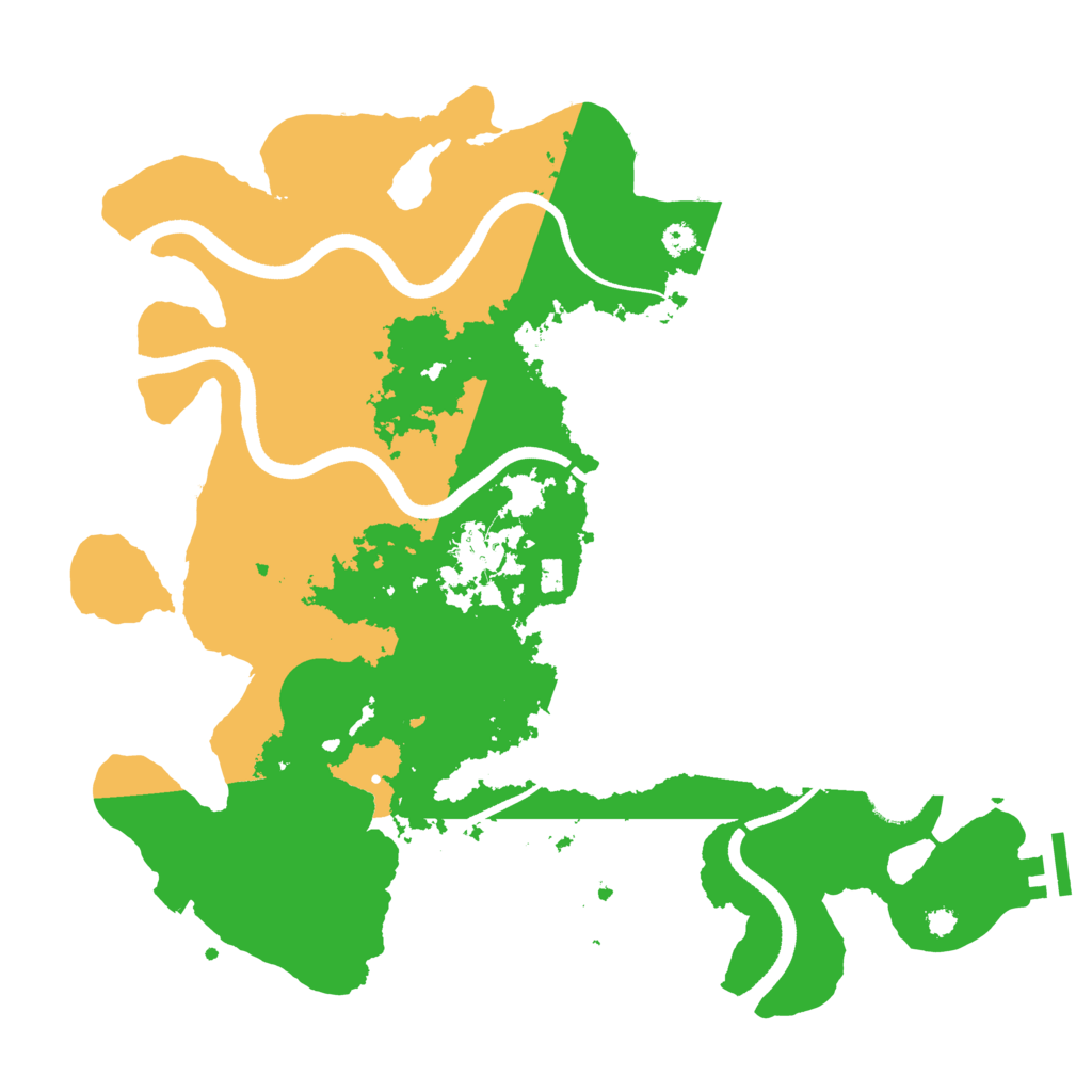 Biome Rust Map: Procedural Map, Size: 3500, Seed: 13374449