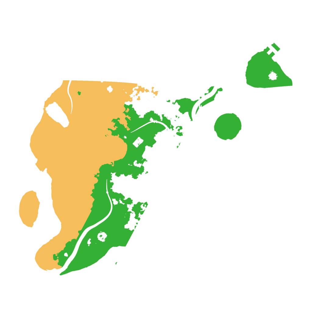 Biome Rust Map: Procedural Map, Size: 3333, Seed: 4200