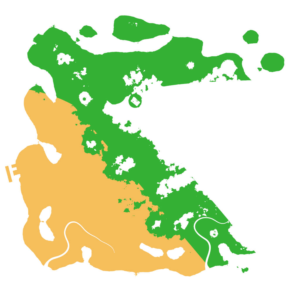 Biome Rust Map: Procedural Map, Size: 3672, Seed: 692453825