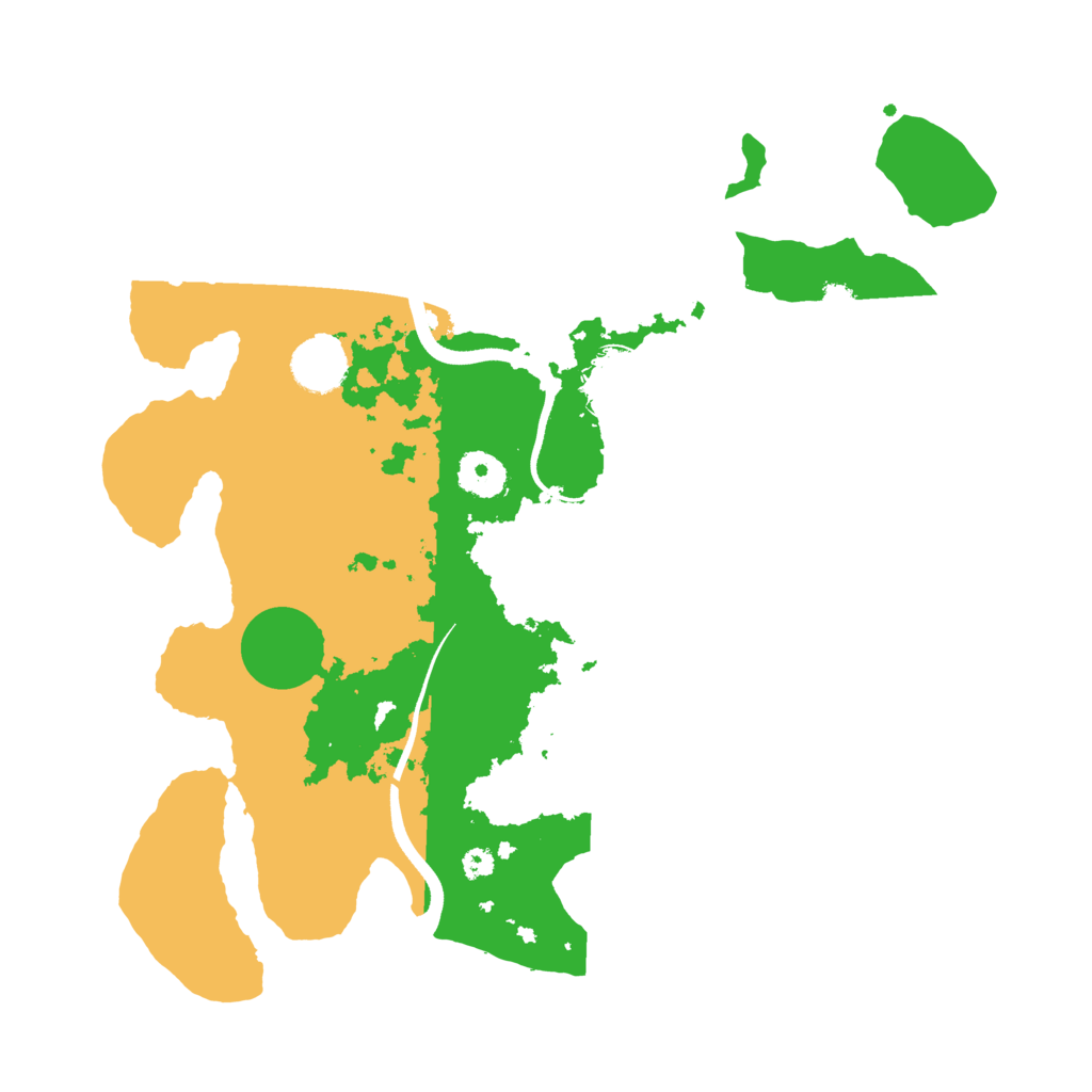 Biome Rust Map: Procedural Map, Size: 3500, Seed: 23579