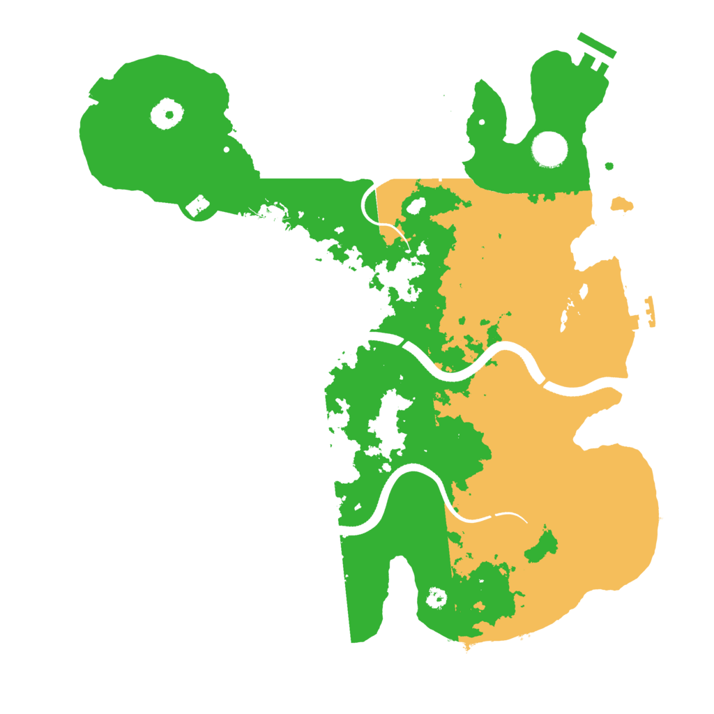 Biome Rust Map: Procedural Map, Size: 3500, Seed: 604063259