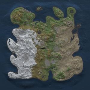 Thumbnail Rust Map: Procedural Map, Size: 3500, Seed: 604063259, 20 Monuments