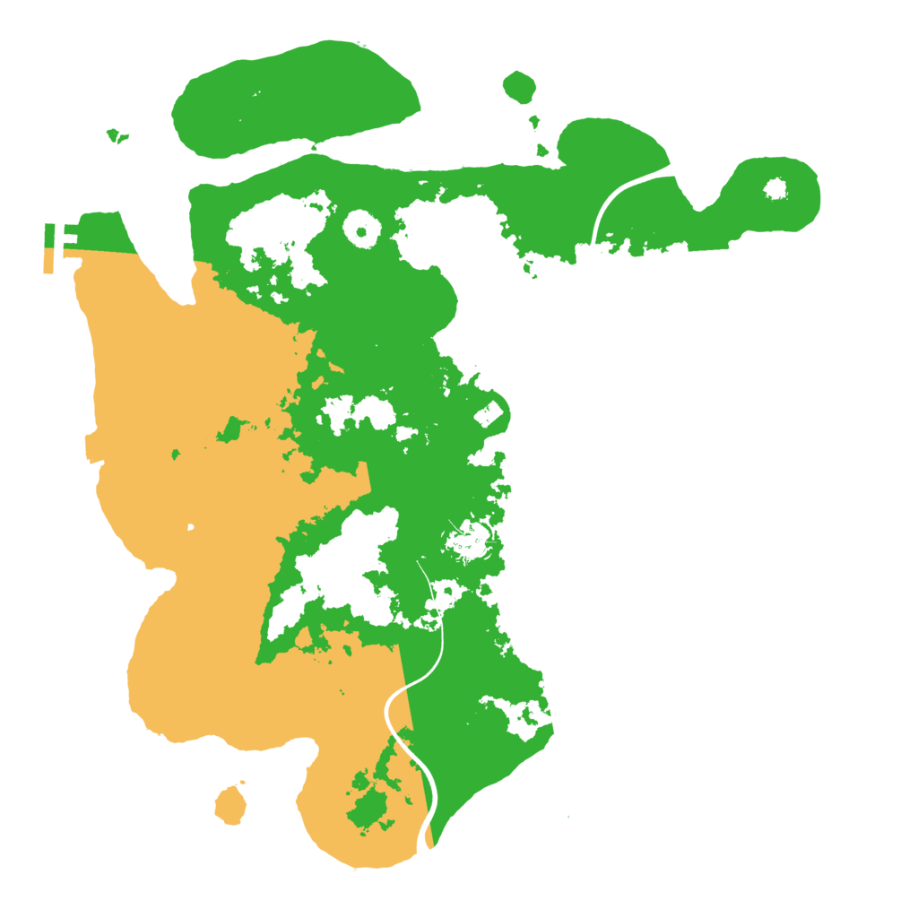 Biome Rust Map: Procedural Map, Size: 3700, Seed: 2063378948
