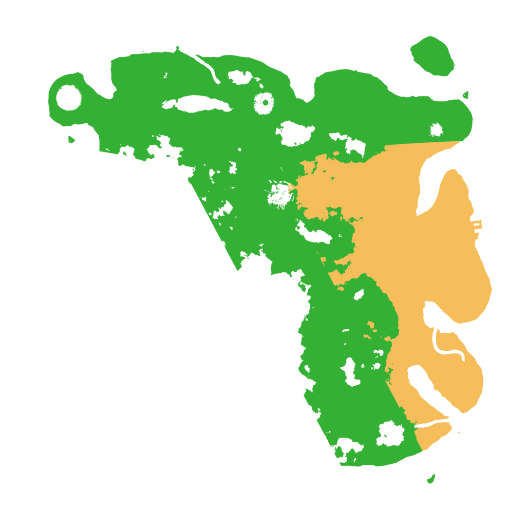 Biome Rust Map: Procedural Map, Size: 3700, Seed: 1349376115