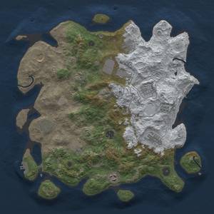 Thumbnail Rust Map: Procedural Map, Size: 3850, Seed: 549253757, 20 Monuments