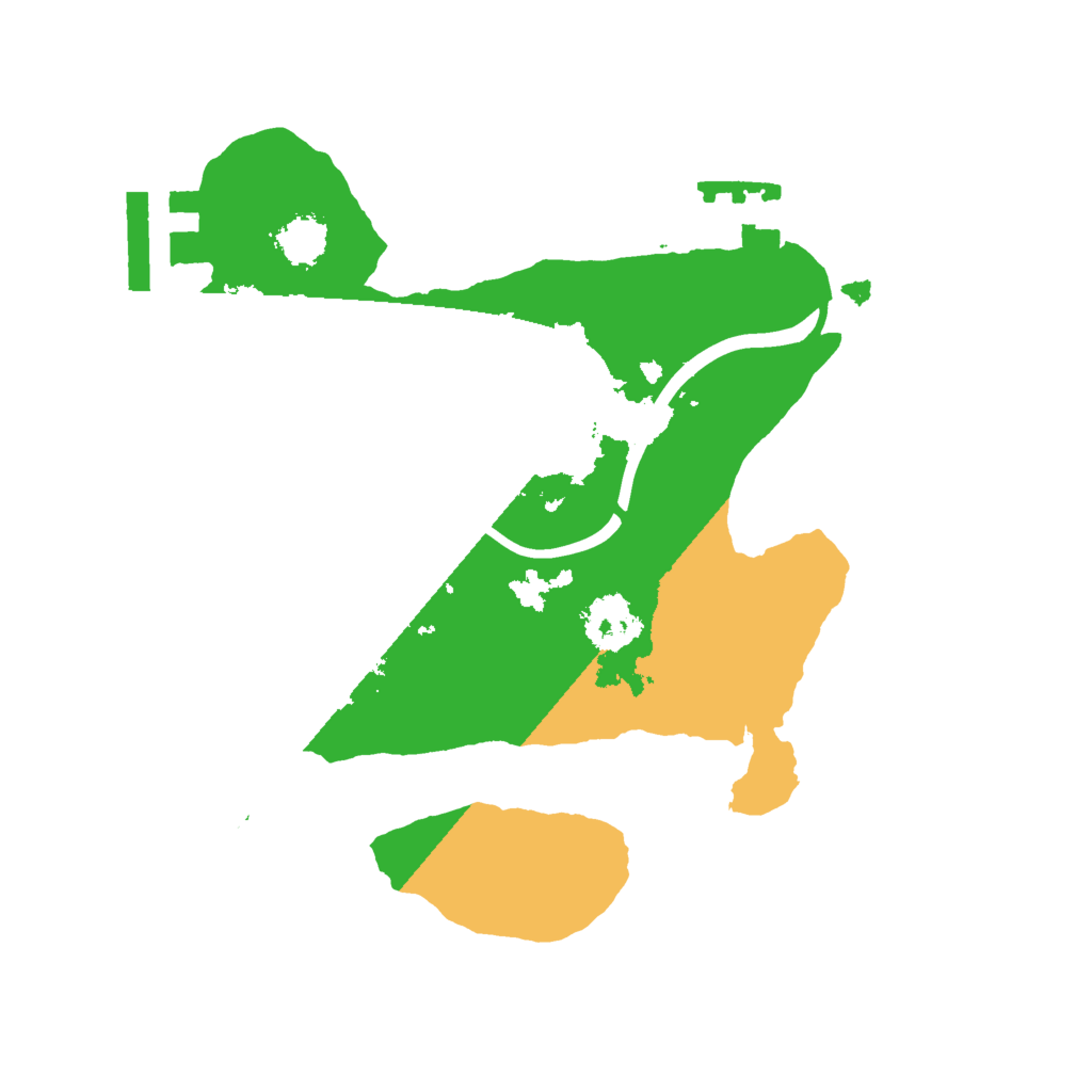 Biome Rust Map: Procedural Map, Size: 2000, Seed: 54897