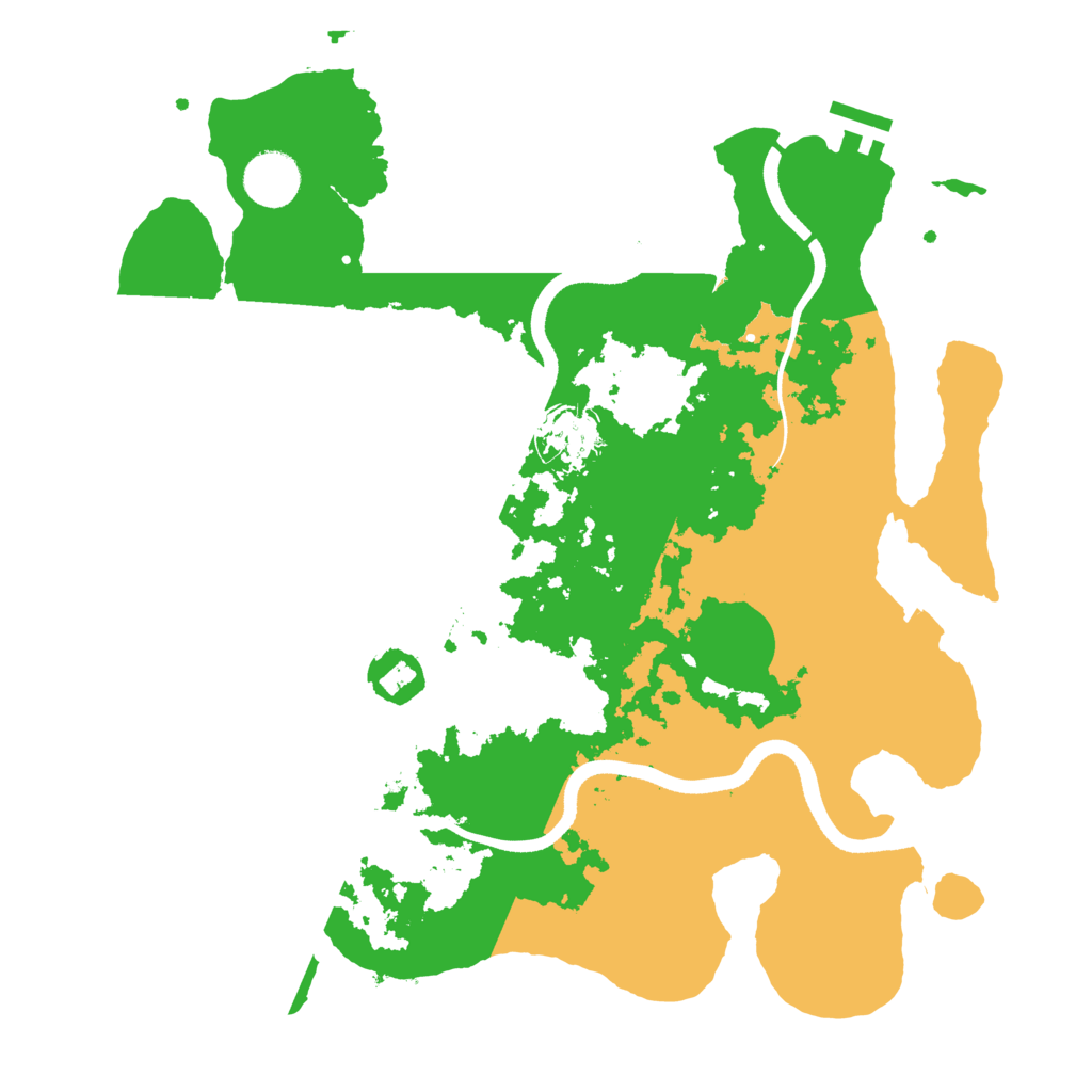 Biome Rust Map: Procedural Map, Size: 3500, Seed: 1300865439
