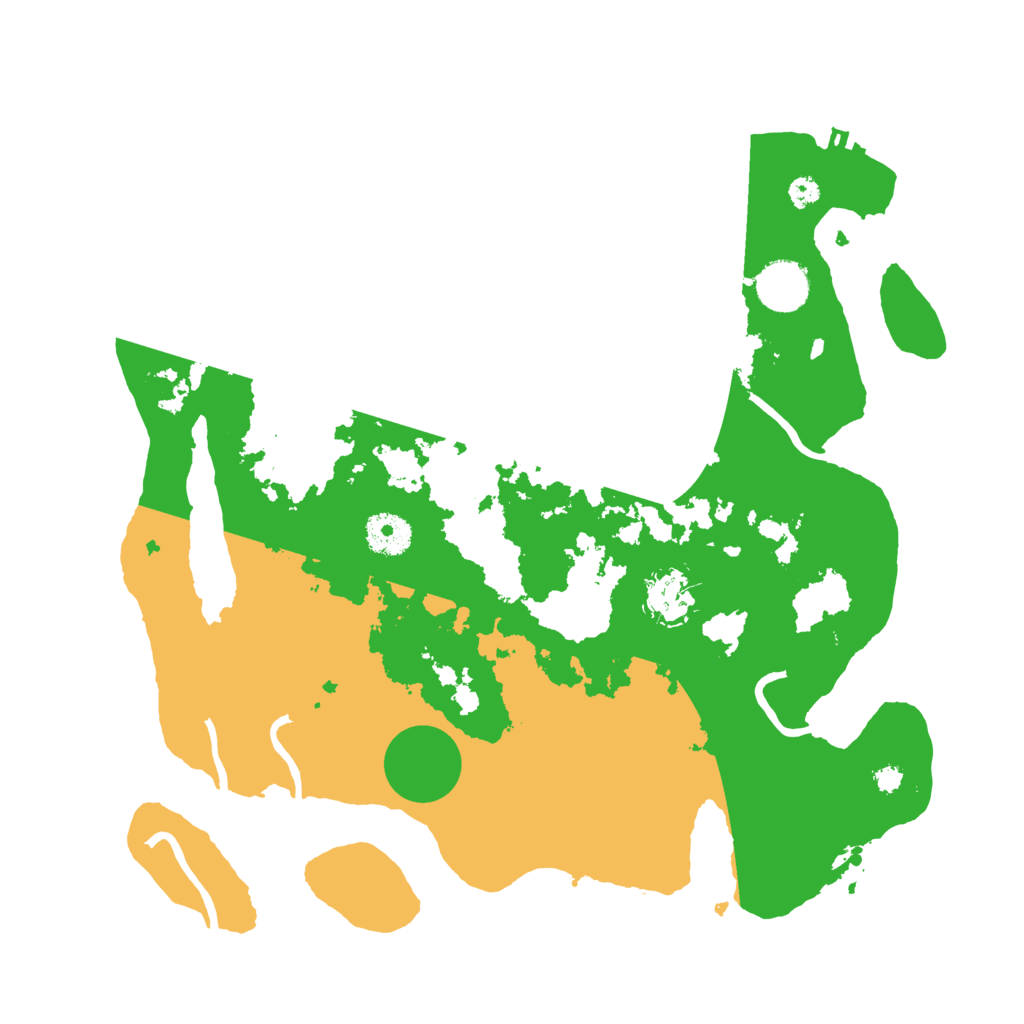 Biome Rust Map: Procedural Map, Size: 3500, Seed: 2031454127