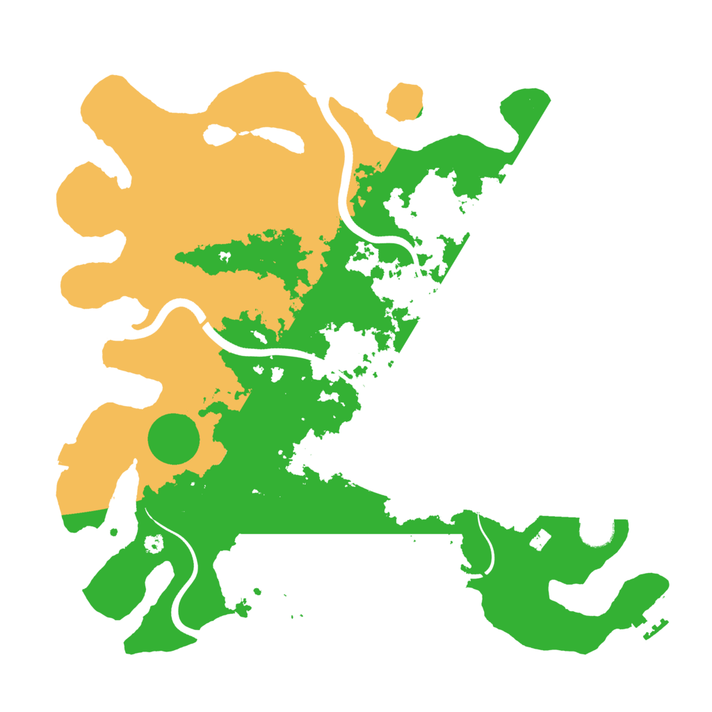 Biome Rust Map: Procedural Map, Size: 3700, Seed: 1302115488