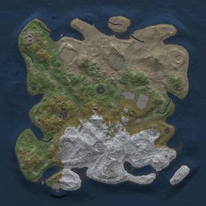 Thumbnail Rust Map: Procedural Map, Size: 3700, Seed: 503409180, 18 Monuments