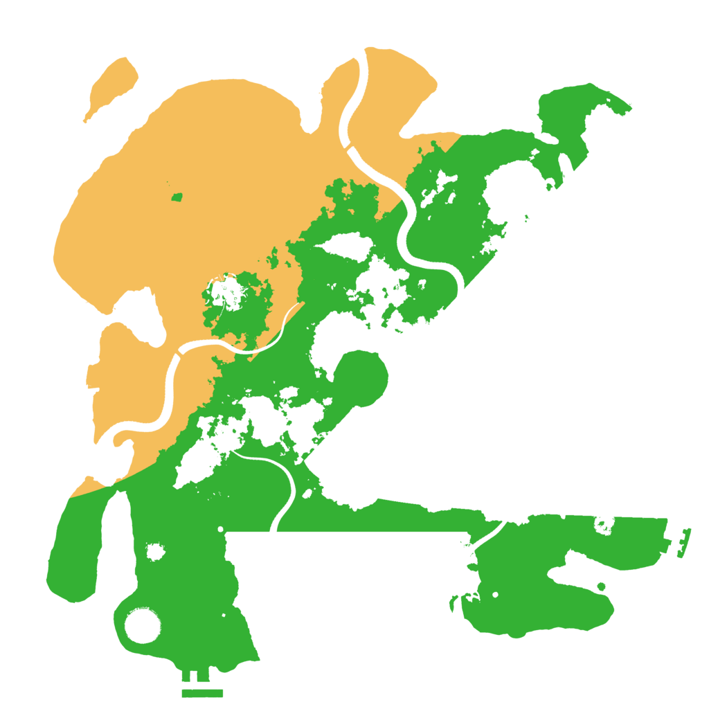 Biome Rust Map: Procedural Map, Size: 3500, Seed: 532974137