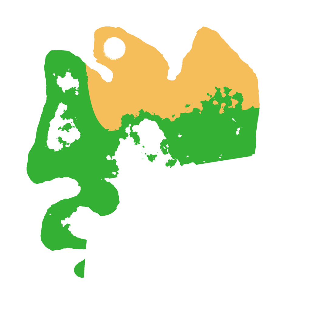 Biome Rust Map: Barren, Size: 2500, Seed: 135377