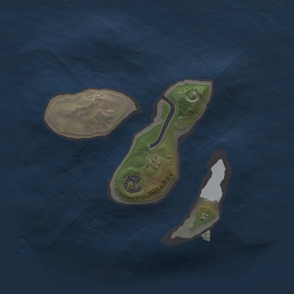 Rust Map: Procedural Map, Size: 1500, Seed: 3345364, 4 Monuments