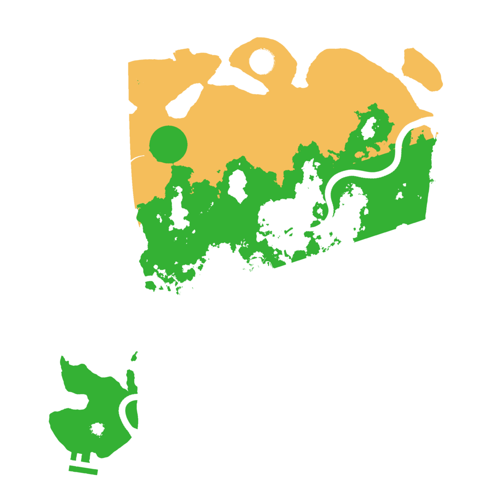 Biome Rust Map: Procedural Map, Size: 3500, Seed: 1051703673