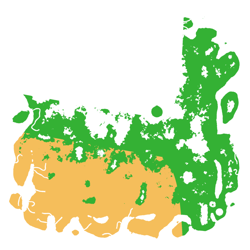 Biome Rust Map: Procedural Map, Size: 6000, Seed: 420420420