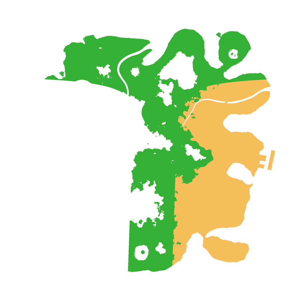 Biome Rust Map: Procedural Map, Size: 3000, Seed: 912811714