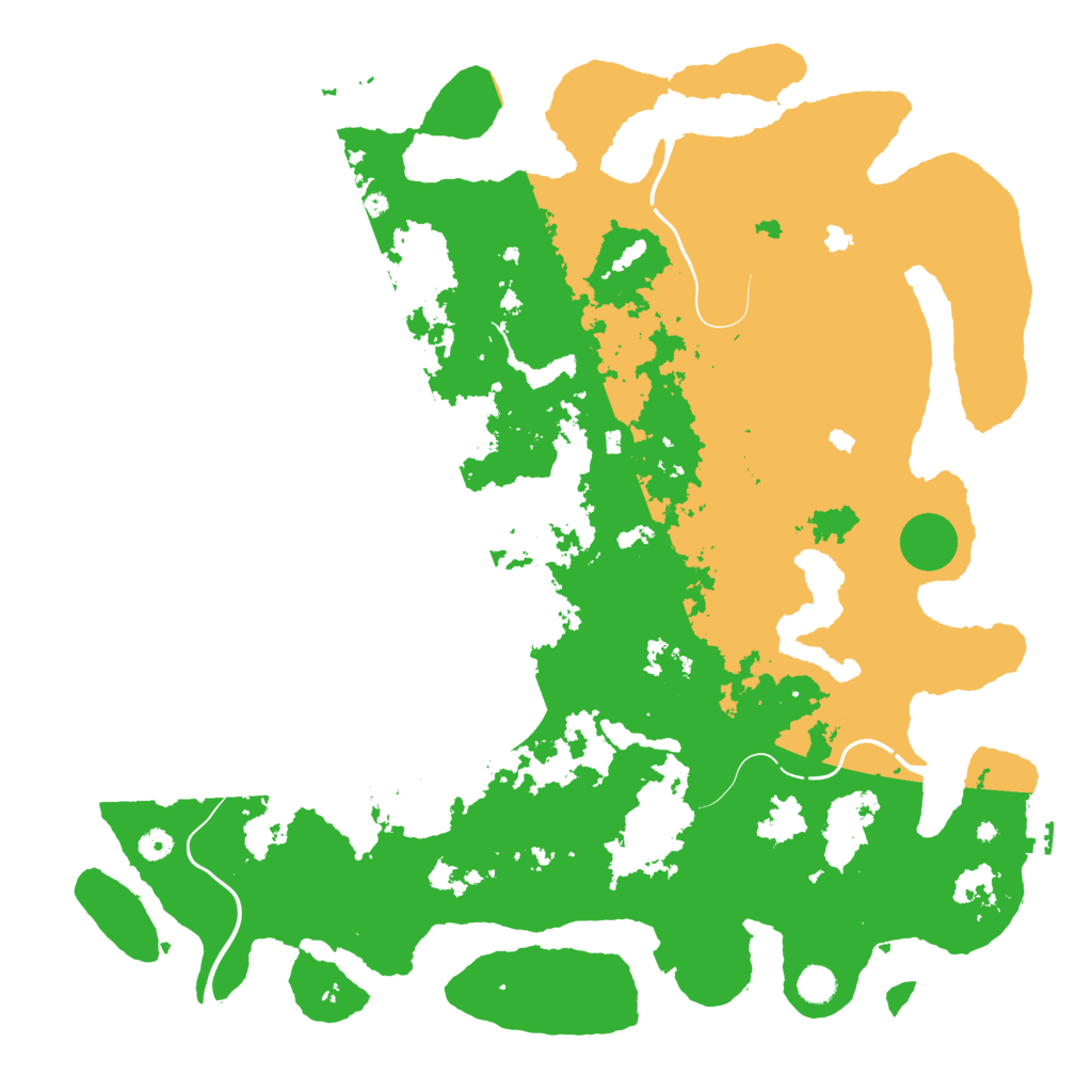 Biome Rust Map: Procedural Map, Size: 5000, Seed: 1305622947