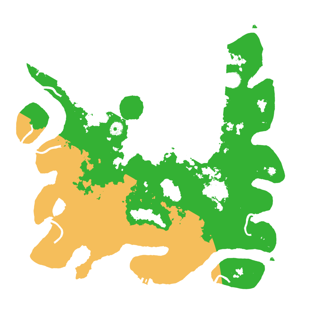 Biome Rust Map: Procedural Map, Size: 3500, Seed: 71220